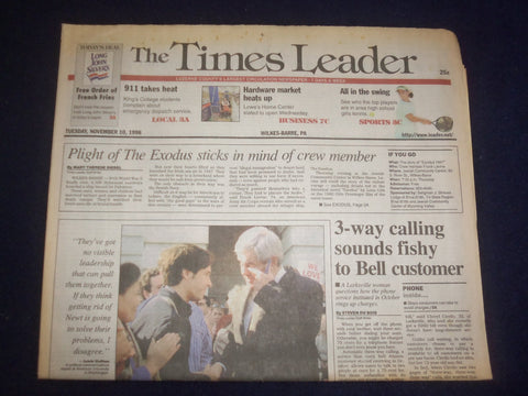 1998 NOV 10 WILKES-BARRE TIMES LEADER -GOP PICKS BOB LIVINGSTON SPEAKER- NP 8231