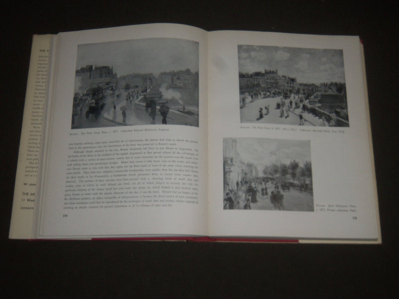 1955 THE HISTORY OF IMPRESSIONISM BY JOHN REWALD BOOK - NICE PRINTS - I 1016