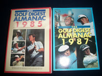 1985-1987 GOLF DIGEST ALMANAC LOT OF 2 DIFFERENT - STATS & RECORDS - O 1091