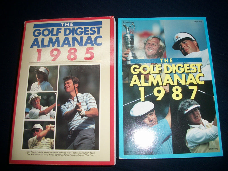 1985-1987 GOLF DIGEST ALMANAC LOT OF 2 DIFFERENT - STATS & RECORDS - O 1091