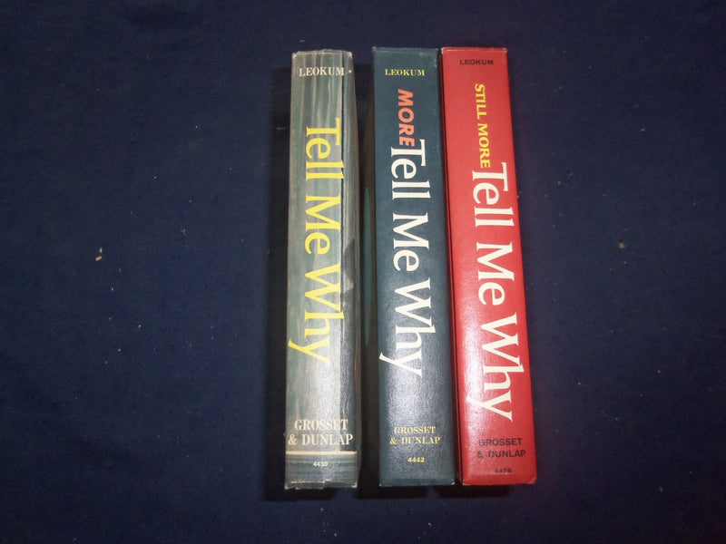 1973-1974 TELL MY WHY HARDCOVER BOOKS BY ARKADY LEOKUM - LOT OF 3 - KD 8184