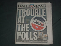 2020 FEBRUARY 9 NEW YORK DAILY NEWS NEWSPAPER - HISTORY OF ELECTION PROBLEMS