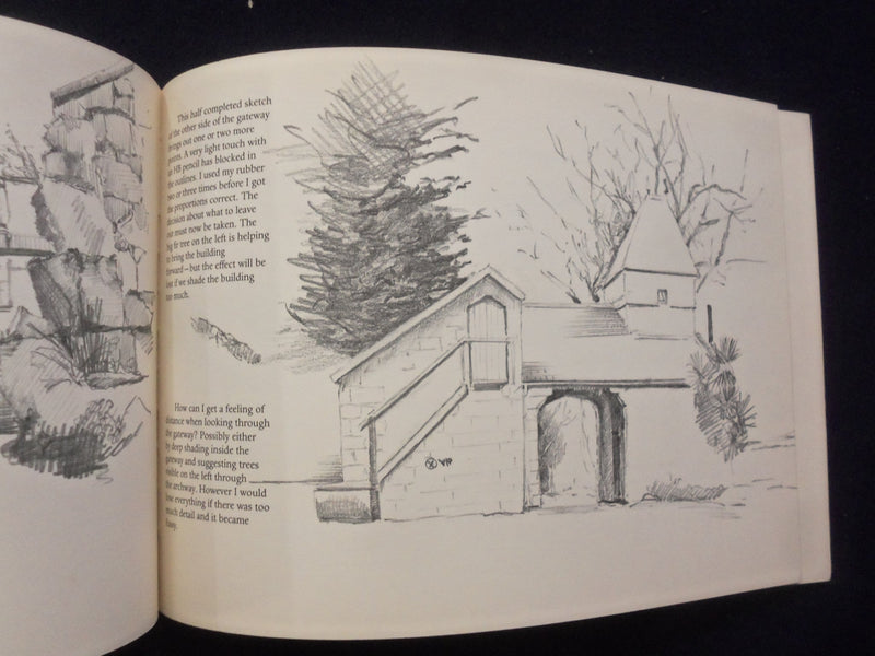 1995 SKETCHING WITH A PENCIL SOFTCOVER BOOK - JOHN HAMILTON INSCRIBED - J 8410