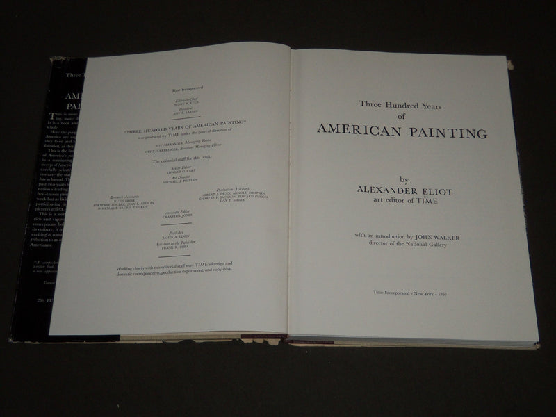 1957 THREE HUNDRED YEARS OF AMERICAN PAINTING BY ALEXANDER ELIOT - KD 3850