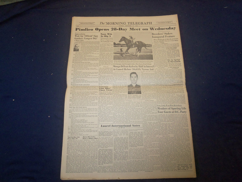 1963 NOVEMBER 12 THE MORNING TELEGRAPH NEWSPAPER - MONGO UPSETS KELSO - NP 3200E