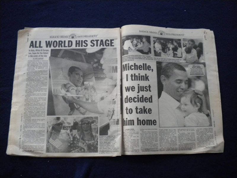2009 JAN 21 NEW YORK DAILY NEWS NEWSPAPER - OBAMA INAUGURATION SPECIAL - NP 5976