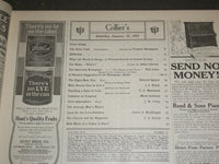 1911 JANUARY 21 COLLIER'S MAGAZINE - FREDERICK REMINGON PAINTING - F 585