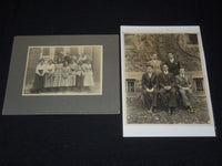 6 OLD GROUP PHOTOS - MOUNTED - #185