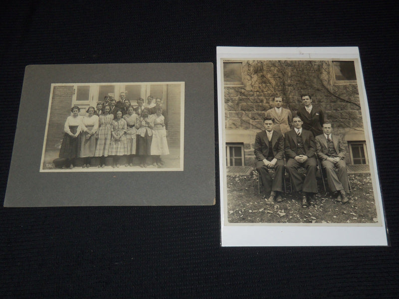 6 OLD GROUP PHOTOS - MOUNTED - #185