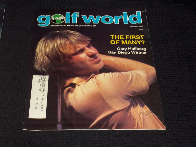 1983 FEBRUARY 25 GOLF WORLD MAGAZINE - GARY HALLBERG FRONT COVER - E 6941