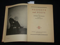 1935 PROPHETS AND POETS HARDCOVER BOOK BY ANDRE MAUROIS - FIRST EDITION- KD 6551