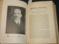 1927 MENTAL HYGIENE QUARTERLY MAGAZINE BOUND VOLUME NO. 11 - SIGNED - KD 2756W
