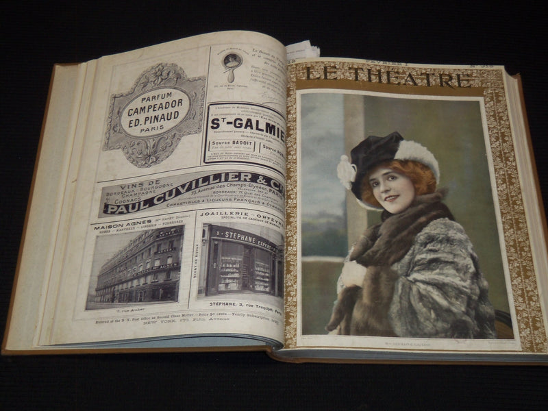 1912 JANUARY-JUNE LE THEATRE MAGAZINE BOUND VOLUME - 12 ISSUES - KD 2278D
