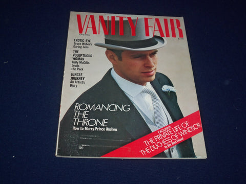 1986 JUNE VANITY FAIR MAGAZINE - PRINCE ANDREW - SP 4314