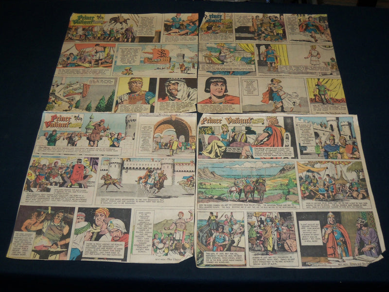 1939-1972 PRINCE VALIANT COLOR COMICS STRIPS LOT OF 18 - NP 5327