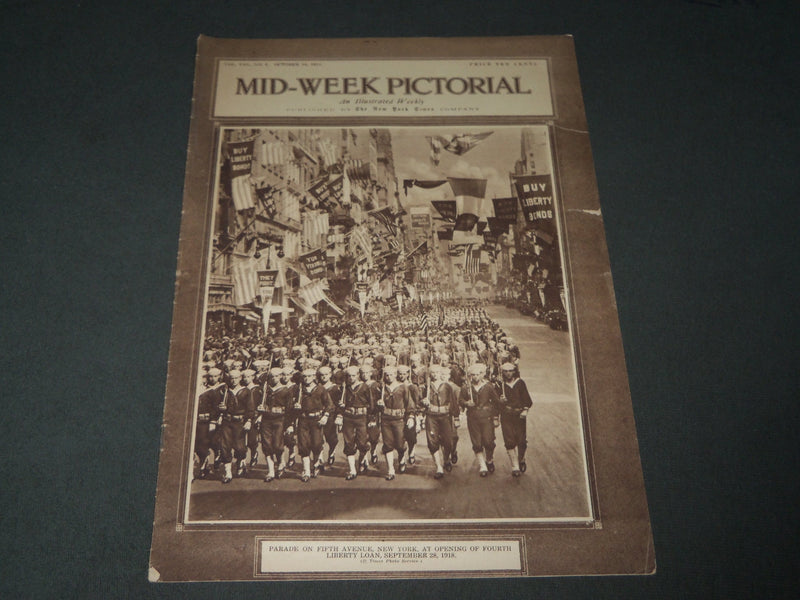 1918 OCT 10 MID-WEEK PICTORIAL MAGAZINE SECTION - FIFTH AVENUE PARADE - NP 2862