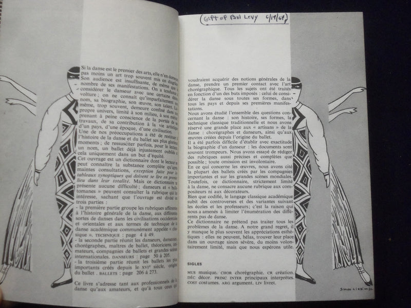 1964 DICTIONAIRE DE DANSE SOFTCOVER BOOK BY JACQUES BARIL - FRENCH TEXT - J 9362