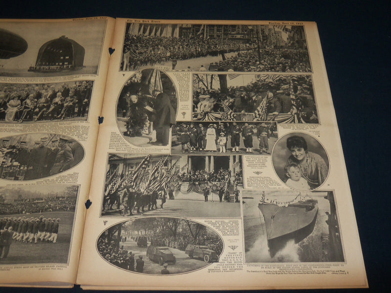1917 JUNE 10 NEW YORK TIMES ROTO PICTURE SECTION - SONTAY SUNK - NT 9380