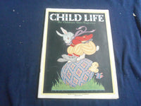 1928 APRIL CHILD LIFE MAGAZINE - GREAT ILLUSTRATED COVER - SP 6749M