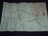 1959 ILLINOIS TOLLWAY AND CONNECTING HIGHWAYS FOLD-OUT MAP - J 8556
