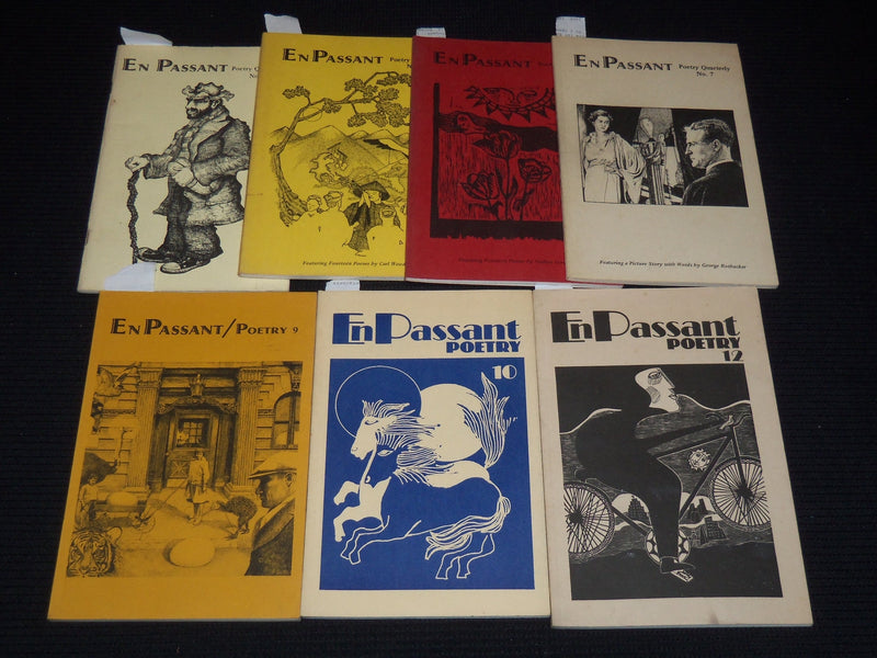 1976-1981 EN PASSANT POETRY QUARTERLY MAGAZINE LOT OF 7 ISSUES - O 2698A