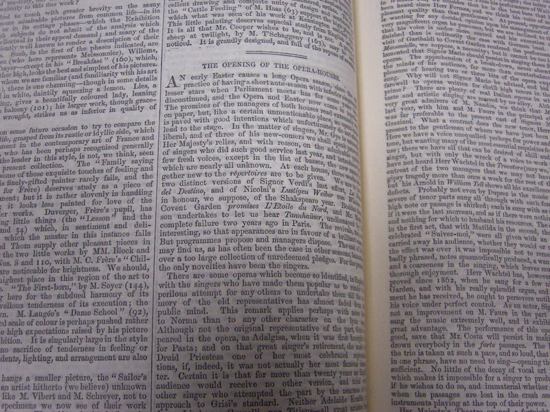 1864 SATURDAY REVIEW 2 BOUND VOLUMES - COMPLETE YR- PUBLISHED IN LONDON - R 1078