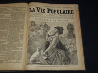 1884 JAN-MAR LA VIE POPULAIRE MAGAZINE BOUND VOLUME #1- EMILE ZOLA - KD 7462C