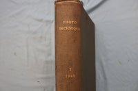 1940 PHOTO TECHNIQUE MAGAZINE BOUND VOLUME - COMPLETE YEAR - KD 9711
