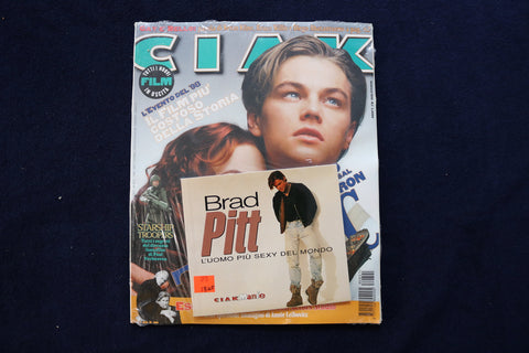 1998 JANUARY CIAK MAGAZINE - LEONARDO DICAPRIO COVER-BRAD PITT-ITALIAN - E 17477