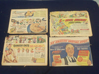 1930'S-1940'S CEREAL COLOR COMICS ADVERTISEMENTS - LOT OF 31 - NP 5250