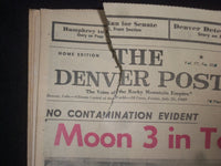1969 JULY 25 DENVER POST NEWSPAPER -MOON 3 IN TOP SHAPE-KENNEDY GUILTY - NP 8056