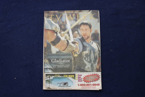2001 MAY 27 - JUNE 2 TV WEEK MAGAZINE - RUSSELL CROWE COVER - E 19137