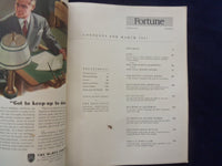1947 MARCH FORTUNE MAGAZINE - GREAT COVER & ADS - F 928