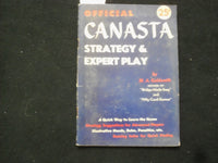 1949 OFFICIAL CANASTA STRATEGY & EXPERT PLAY MAGAZINE BY M.A. GOLDSMITH - J 9957