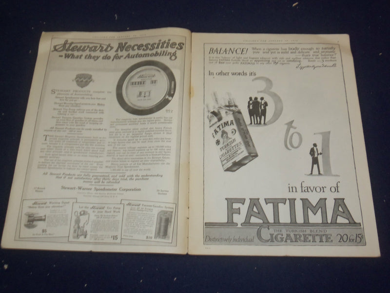 1915 JANUARY 30 COLLIER'S MAGAZINE - BRINGING THE WAR TO ENGLAND - ST 6707