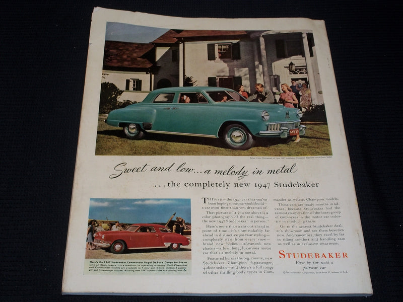 1946 AUGUST HOLIDAY MAGAZINE - NORMAN CORWIN AIRBORNE NICE FRONT COVER - E 1241