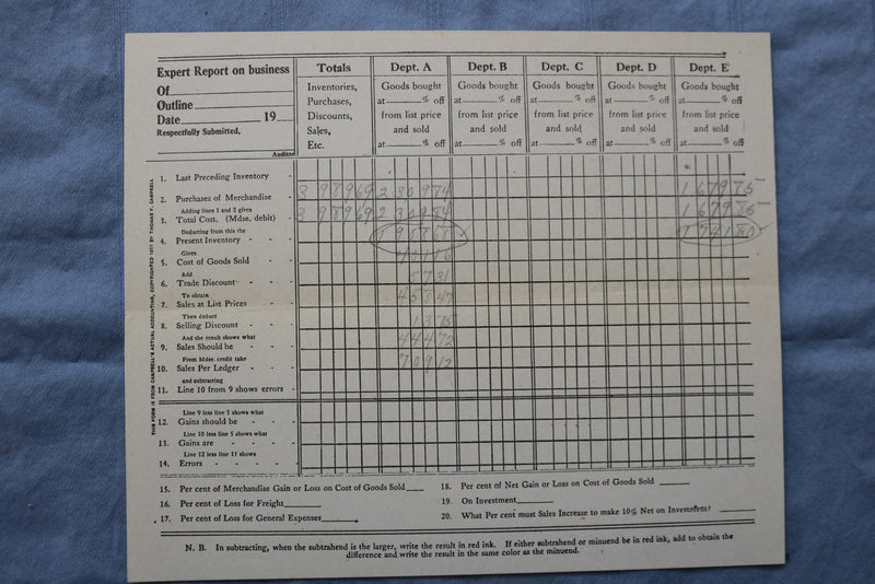 1912 CAMPBELL'S ACTUAL ACCOUNTING HARDCOVER BOOK BY THOMAS CAMPBELL - KD 9586