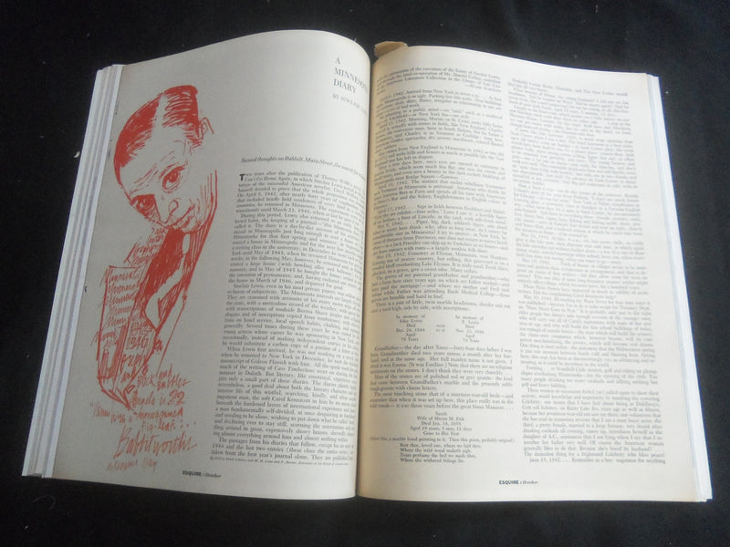 1958 OCTOBER ESQUIRE MAGAZINE - SILVER ANNIVERSARY ISSUE - WITH WRAPPER- B 5536D