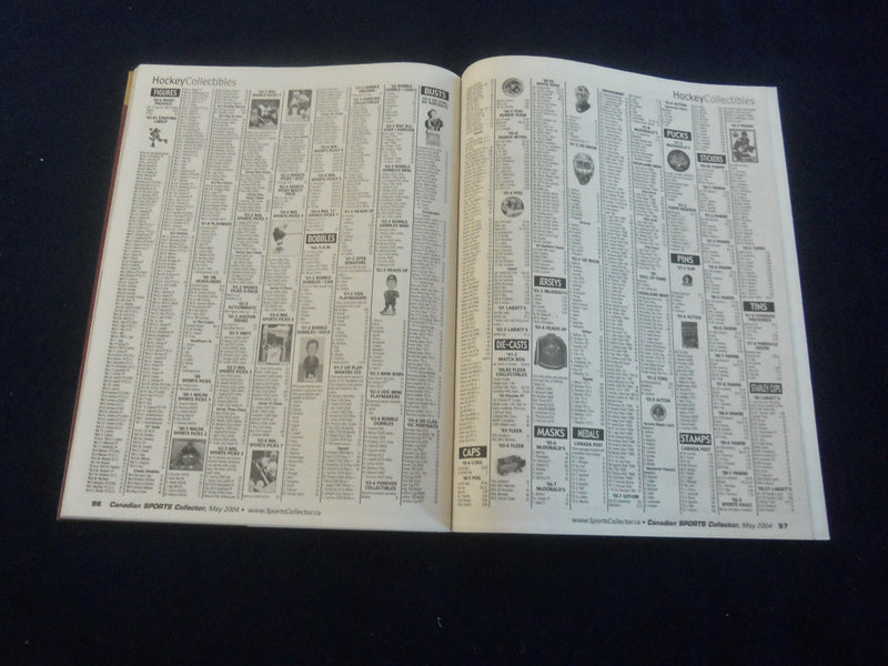 2004 MAY CANADIAN SPORTS COLLECTOR MAGAZINE - PRICE GUIDE - F 254K