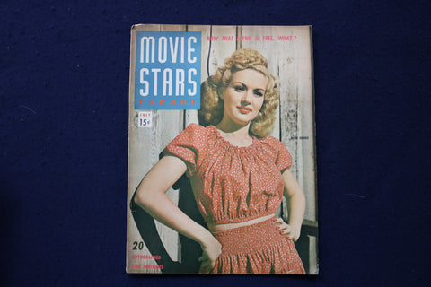 1942 JULY MOVIE STARS PARADE MAGAZINE - BETTY GRABLE COVER - E 18026