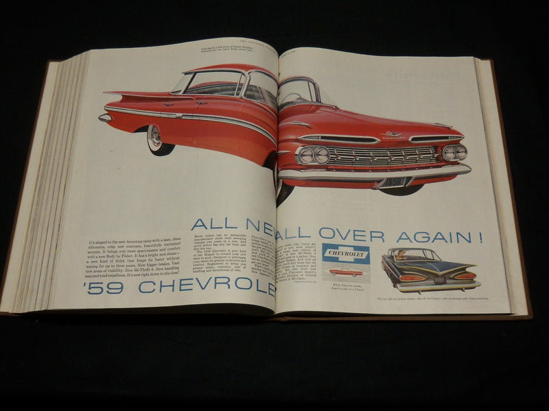 1958 SEPT-OCT SATURDAY EVENING POST MAGAZINE VOLUME - GREAT COVERS - KD 5960