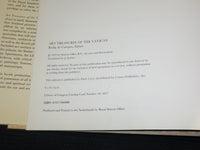 1974 ART TREASURES OF THE VATICAN HARDCOVER BOOK BY D. REDIG DE CAMPOS - R 722X