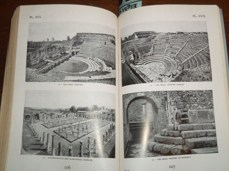 1945 POMPEII GUIDE BOOK - AMEDEO MAIURI - GREAT PLATES - FOURTH EDITION - K 1281