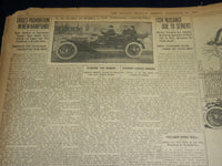 1909 NOVEMBER 14 THE BOSTON HERALD - HARVARD VANQUISHES DARTMOUTH 12-3 - BH 395