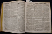 1826-1827 NEW ENGLAND FARMER BOUND VOLUME #5 - KD 9535