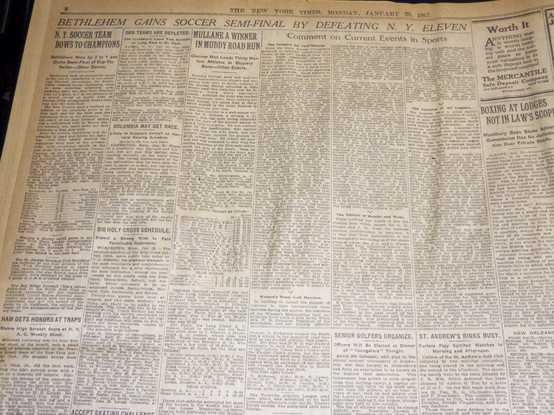 1917 JANUARY 29 NEW YORK TIMES - LAURENTIC BRITISH CRUISER SUNK - NT 8749