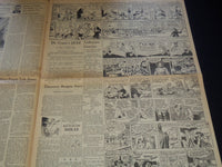 1942 NOV 7 BOSTON DAILY GLOBE NEWSPAPER - TANKS BATTER FLEEING NAZIS - NT 9454