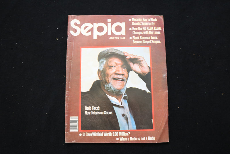 1980 JUNE SEPIA MAGAZINE - REDD FOXX COVER - E 10065