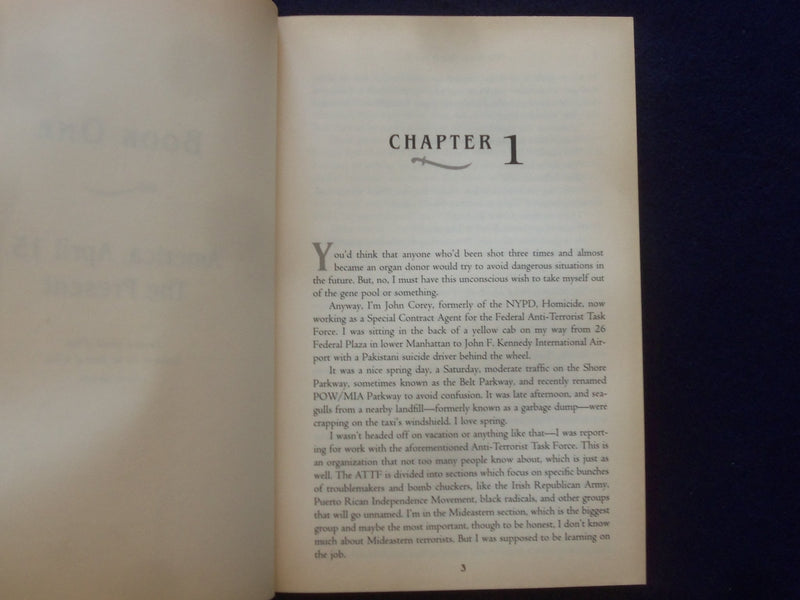 2000 THE LION'S GAME HARDCOVER BOOK BY NELSON DEMILLE - SIGNED - KD 9314