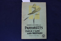 1940'S PARRAKEETS - THEIR CARE AND BREEDING SOFTCOVER BOOK - K 1332